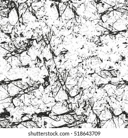 Distressed overlay texture of cracked concrete. grunge background. abstract halftone vector illustration