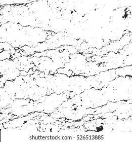 Distressed overlay texture of cracked concrete, stone or asphalt. grunge background. abstract halftone vector illustration