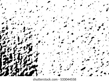 Distressed Overlay Texture - Cracked concrete rock black and white wall vector background.abstract grunge vector illustration.