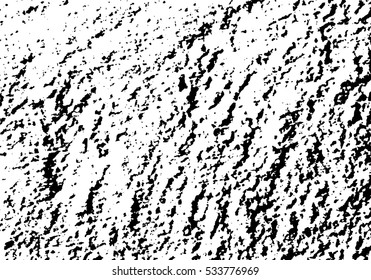 Distressed Overlay Texture - Cracked concrete rock black and white wall vector background.abstract grunge vector illustration.