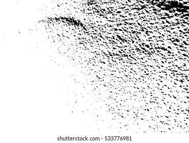 Distressed Overlay Texture - Cracked concrete rock black and white wall vector background.abstract grunge vector illustration.