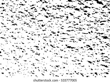 Distressed Overlay Texture - Cracked concrete rock black and white wall vector background.abstract grunge vector illustration.