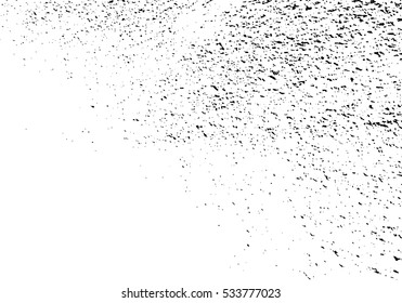 Distressed Overlay Texture - Cracked concrete rock black and white wall vector background.abstract grunge vector illustration.