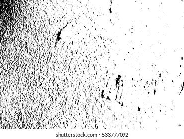 Distressed Overlay Texture - Cracked concrete rock black and white wall vector background.abstract grunge vector illustration.