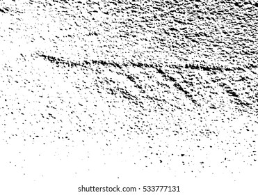 Distressed Overlay Texture - Cracked concrete rock black and white wall vector background.abstract grunge vector illustration.