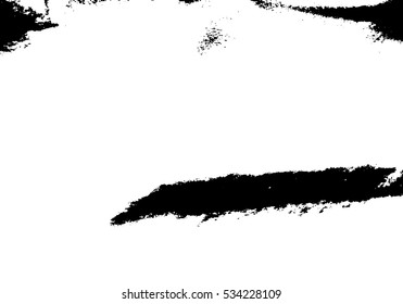 Distressed Overlay Texture - Cracked concrete rock black and white wall vector background.abstract grunge vector illustration.