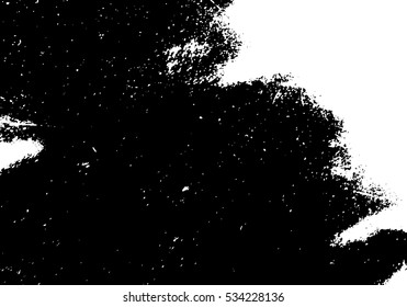 Distressed Overlay Texture - Cracked concrete rock black and white wall vector background.abstract grunge vector illustration.