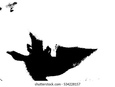 Distressed Overlay Texture - Cracked concrete rock black and white wall vector background.abstract grunge vector illustration.
