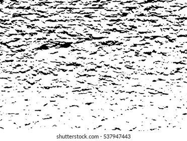 Distressed Overlay Texture - Cracked concrete rock black and white wall vector background.abstract grunge vector illustration.