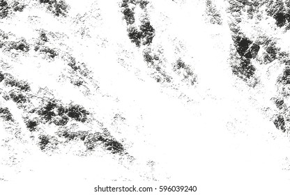 Distressed overlay texture of cracked concrete, stone or asphalt. grunge background. abstract halftone vector illustration
