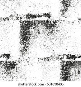 Distressed overlay texture of cracked concrete, stone or asphalt. grunge background. abstract halftone vector illustration