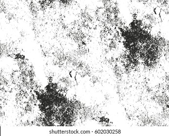 Distressed overlay texture of cracked concrete, stone or asphalt. grunge background. abstract halftone vector illustration