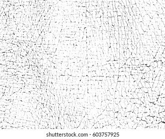 Distressed overlay texture of cracked concrete, stone or asphalt. grunge background. abstract halftone vector illustration