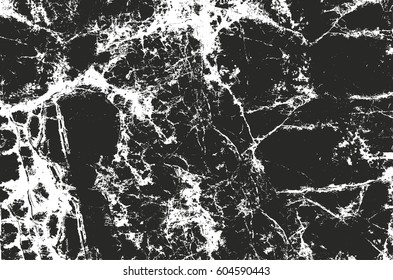 Distressed overlay texture of cracked concrete, stone or asphalt. grunge background. abstract halftone vector illustration