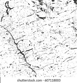 Distressed overlay texture of cracked concrete, stone or asphalt. grunge background. abstract vector illustration