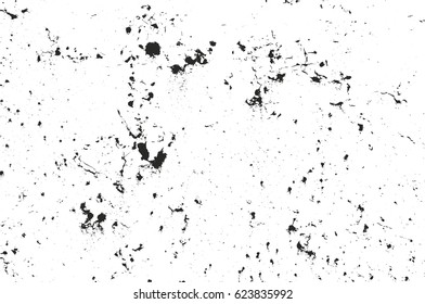 Distressed overlay texture of cracked concrete, stone or asphalt. grunge background. abstract halftone vector illustration
