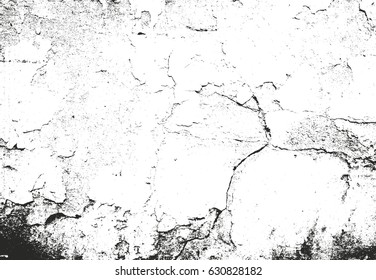 Distressed overlay texture of cracked concrete, stone or asphalt. grunge background. abstract halftone vector illustration