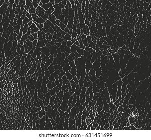 Distressed overlay texture of cracked concrete, stone or asphalt. grunge background. abstract halftone vector illustration