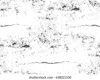 Distressed overlay texture of cracked concrete, stone or asphalt. grunge background. abstract halftone vector illustration