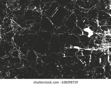Distressed overlay texture of cracked concrete, stone or asphalt. grunge background. abstract halftone vector illustration