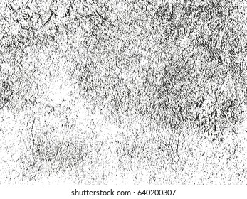 Distressed overlay texture of cracked concrete, stone or asphalt. grunge background. abstract halftone vector illustration