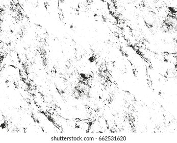 Distressed overlay texture of cracked concrete, stone or asphalt. grunge background. abstract halftone vector illustration