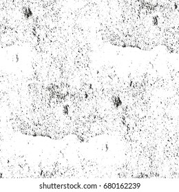 Distressed overlay texture of cracked concrete, stone or asphalt. grunge background. abstract halftone vector illustration