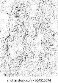 Distressed overlay texture of cracked concrete, stone or asphalt. grunge background. abstract halftone vector illustration