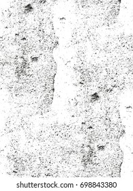 Distressed overlay texture of cracked concrete, stone or asphalt. grunge background. abstract halftone vector illustration