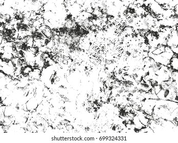 Distressed overlay texture of cracked concrete, stone or asphalt. grunge background. abstract halftone vector illustration