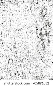 Distressed overlay texture of cracked concrete, stone or asphalt. grunge background. abstract halftone vector illustration