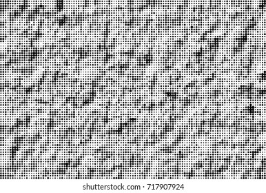 Distressed overlay texture of cracked concrete, stone or asphalt. grunge background. abstract halftone vector illustration
