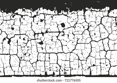 Distressed overlay texture of cracked concrete, stone or asphalt. grunge background. abstract halftone vector illustration