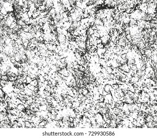 Distressed overlay texture of cracked concrete, stone or asphalt. grunge background. abstract halftone vector illustration