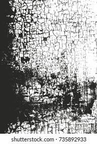 Distressed overlay texture of cracked concrete, stone or asphalt. grunge background. abstract halftone vector illustration
