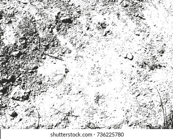 Distressed overlay texture of cracked concrete, stone or asphalt. grunge background. abstract halftone vector illustration
