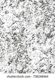 Distressed overlay texture of cracked concrete, stone or asphalt. grunge background. abstract halftone vector illustration
