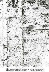 Distressed overlay texture of cracked concrete, stone or asphalt. grunge background. abstract halftone vector illustration