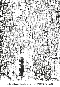 Distressed overlay texture of cracked concrete, stone or asphalt. grunge background. abstract halftone vector illustration