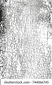 Distressed overlay texture of cracked concrete, stone or asphalt. grunge background. abstract halftone vector illustration