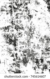 Distressed overlay texture of cracked concrete, stone or asphalt. grunge background. abstract halftone vector illustration