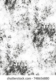 Distressed overlay texture of cracked concrete, stone or asphalt. grunge background. abstract halftone vector illustration