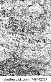 Distressed overlay texture of cracked concrete, stone or asphalt. grunge background. abstract halftone vector illustration