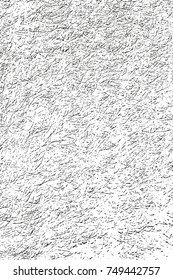 Distressed overlay texture of cracked concrete, stone or asphalt. grunge background. abstract halftone vector illustration