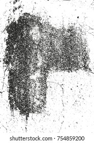 Distressed overlay texture of cracked concrete, stone or asphalt. grunge background. abstract halftone vector illustration