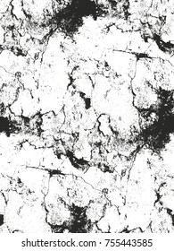 Distressed overlay texture of cracked concrete, stone or asphalt. grunge background. abstract halftone vector illustration