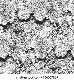 Distressed overlay texture of cracked concrete, stone or asphalt. grunge background. abstract halftone vector illustration