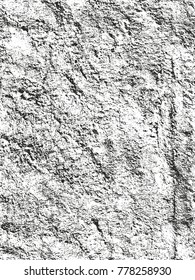 Distressed overlay texture of cracked concrete, stone or asphalt. grunge background. abstract halftone vector illustration