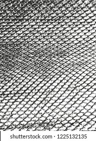 Distressed overlay texture of crocodile or snake skin leather, grunge vector background.