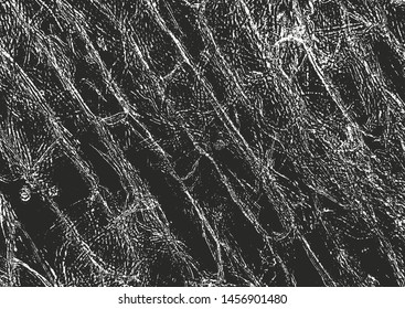 Distressed overlay texture of crocodile or snake skin leather, grunge background. abstract halftone vector illustration
